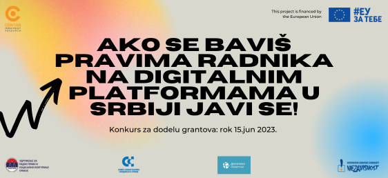 Ako ste nevladina organizacija, medij, umetnički kolektiv ili udruženje iz Srbije i zainteresovani ste za promociju prava radnika na digitalnim platformama u Srbiji, ovo je konkurs za vas!