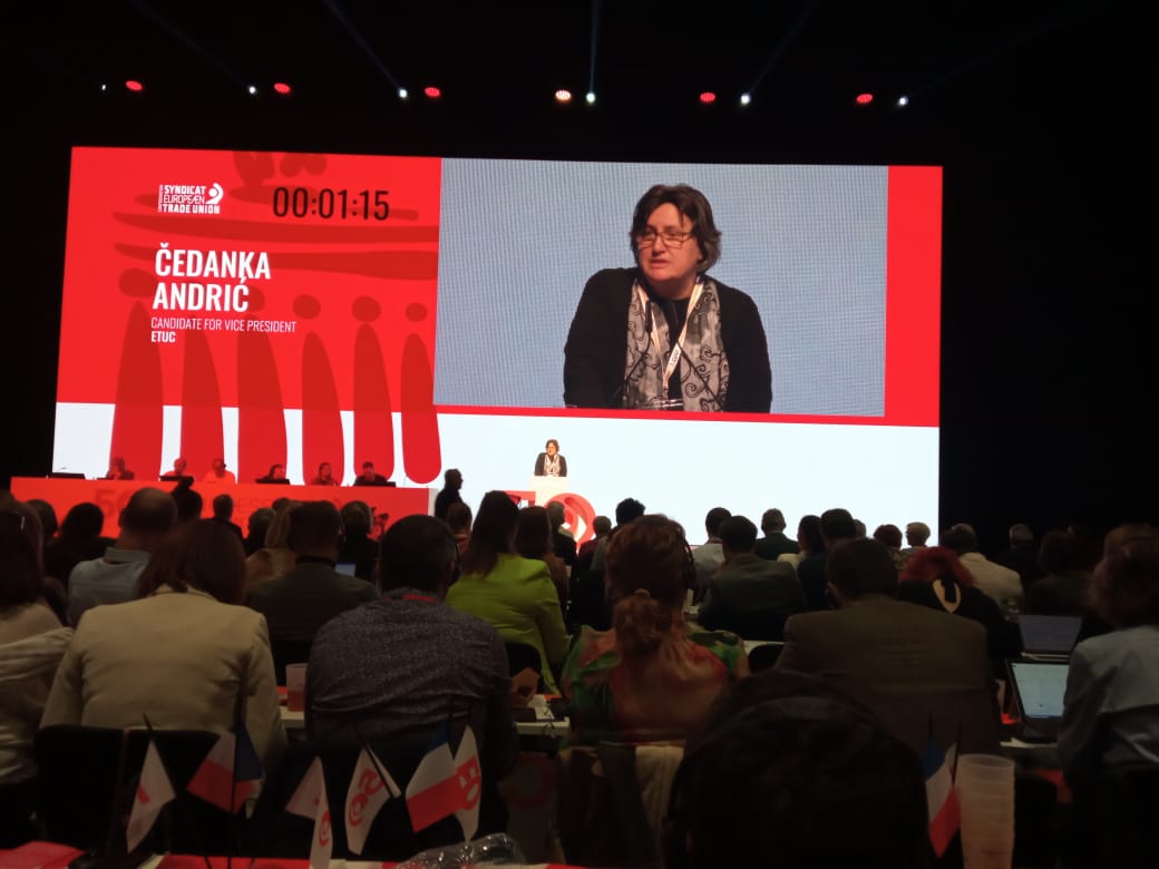 Predsednica UGS NEZAVISNOST izabrana za potpredsednicu Evropske konfederacije sindikata