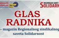 Sedmi broj regionalnog sindikalnog magazina Glas radnika posvećen platformskom radu