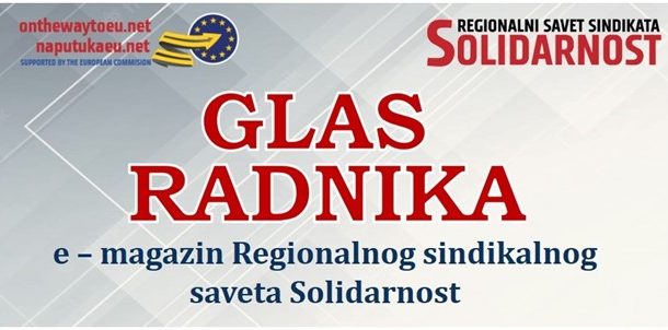 Sedmi broj regionalnog sindikalnog magazina Glas radnika posvećen platformskom radu