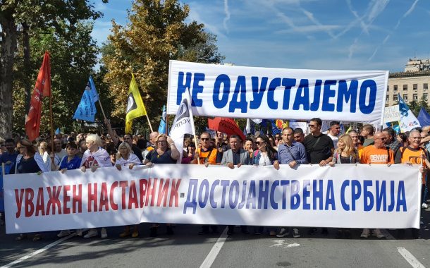 Reprezentativni sindikati prosvete: U petak jednodnevna obustava, od ponedeljka štrajk u svim školama