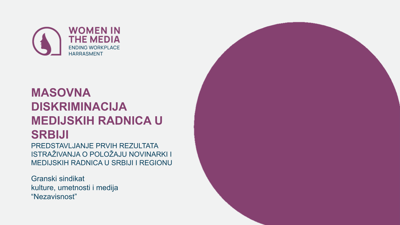 Masovna diskriminacija medijskih radnica u Srbiji!