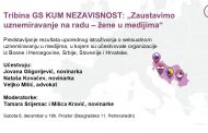 Tribina GS KUM “Nezavisnost”: Zaustavimo uznemiravanje žena u medijima