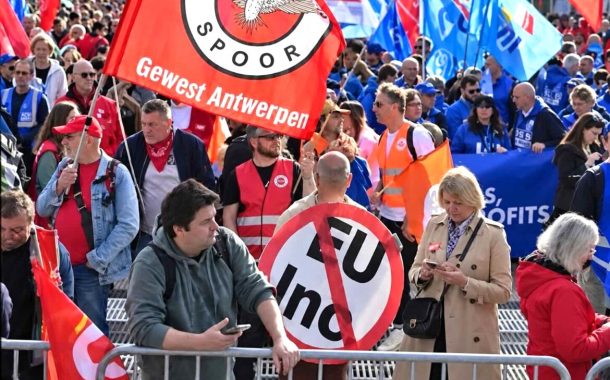 Novi sindikalni protesti u Briselu: Predloženi „28. režim EU“ ugrožava zarade i prava radnika